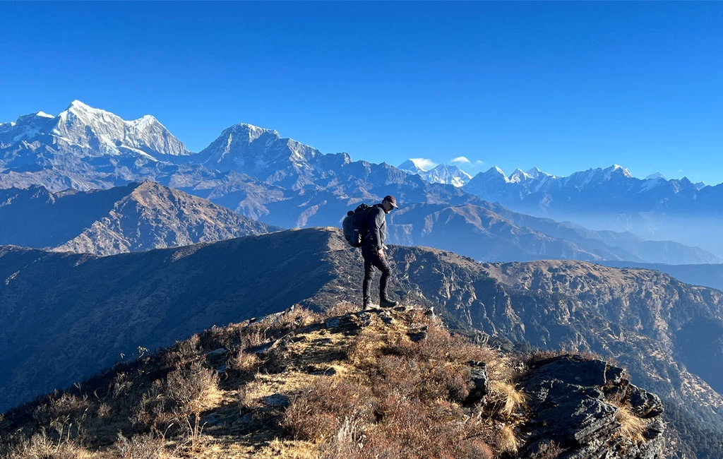 Pikey Peak panoramic Himalayan view